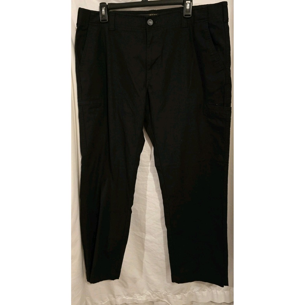 Lee Factory Men's Black Straight Fit Chino Pants Extreme Comfort MVP 38 x 32